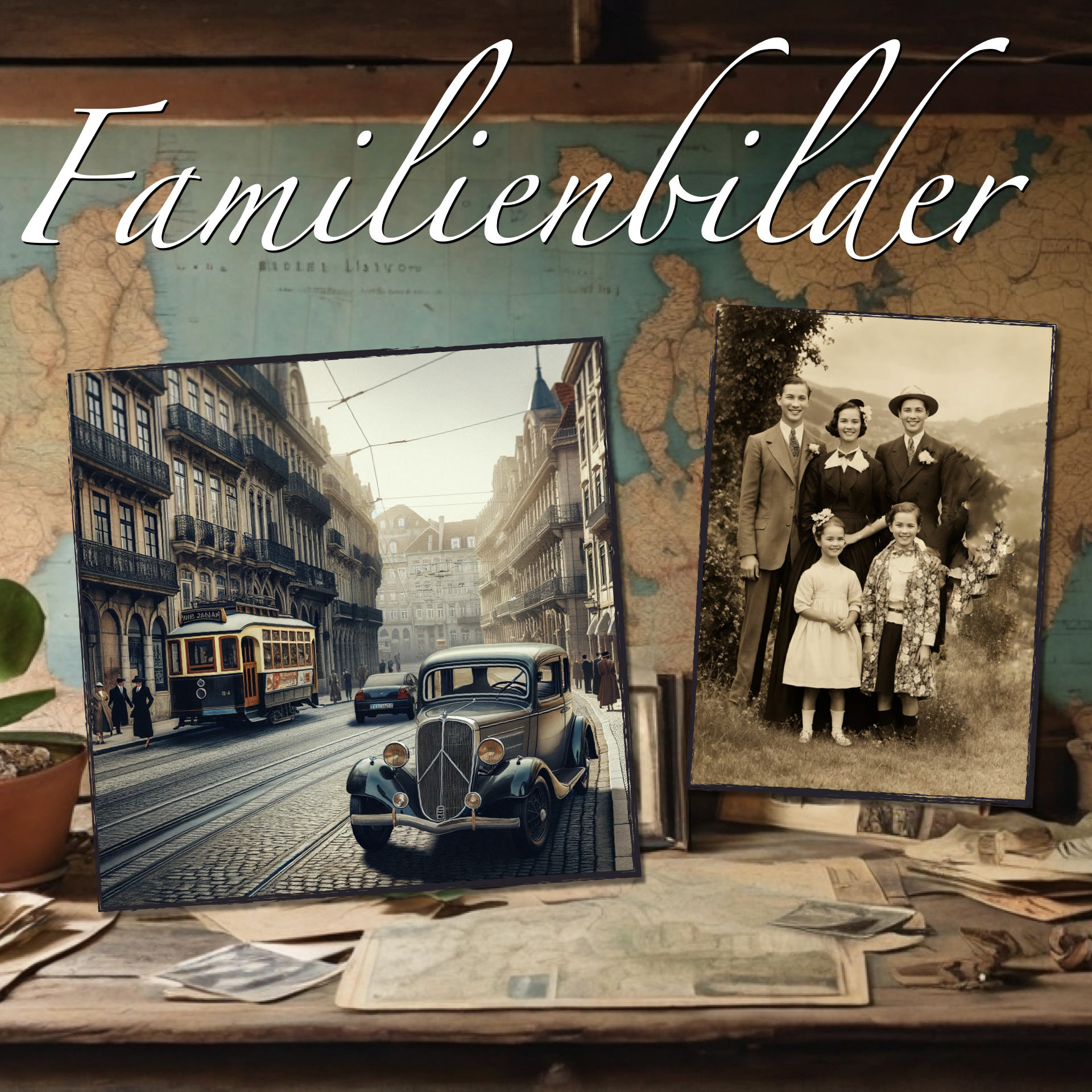 Apple Keynote Vorlage Familenbilder