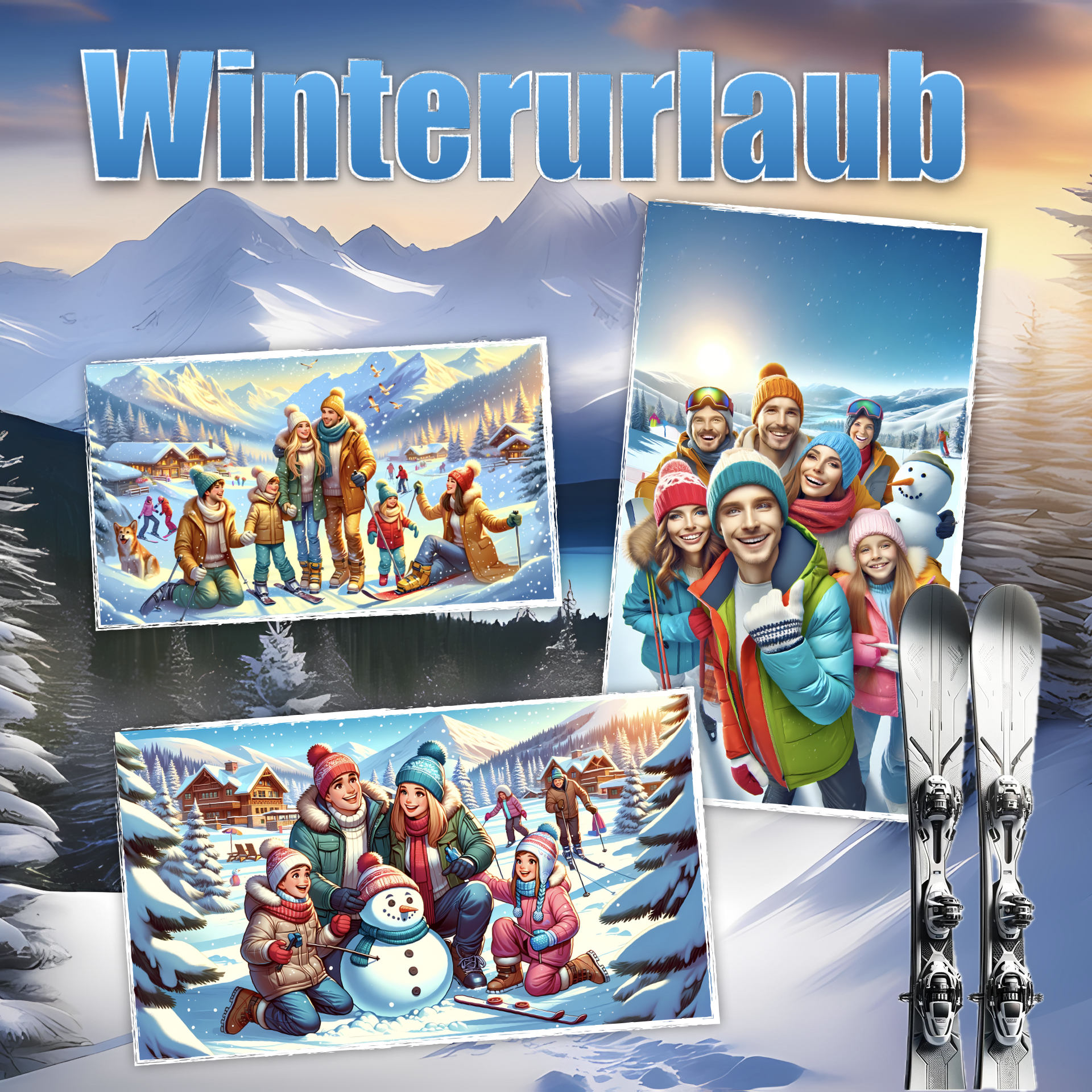 Apple Keynote Vorlage Winterurlaub