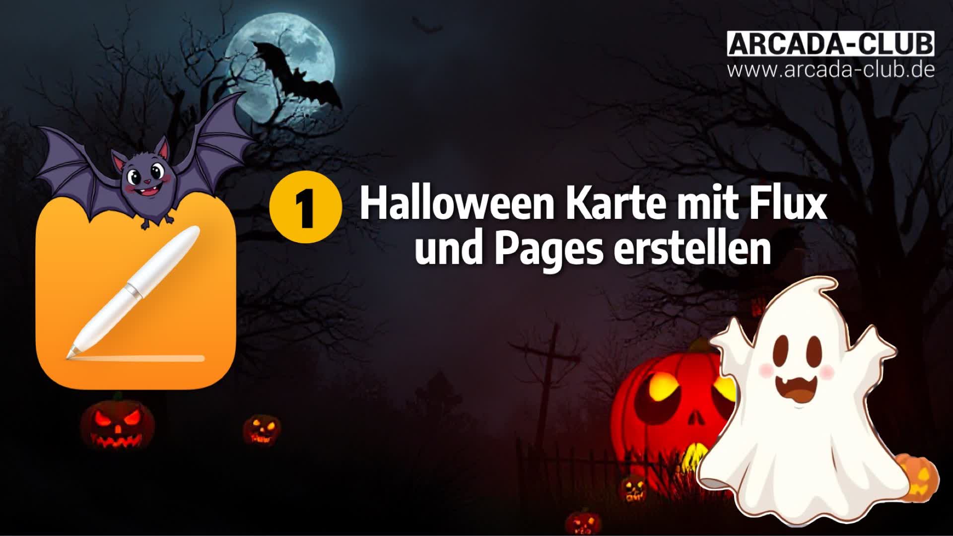 Teil 1 - Halloween Karte mit Flux und Pages erstellen