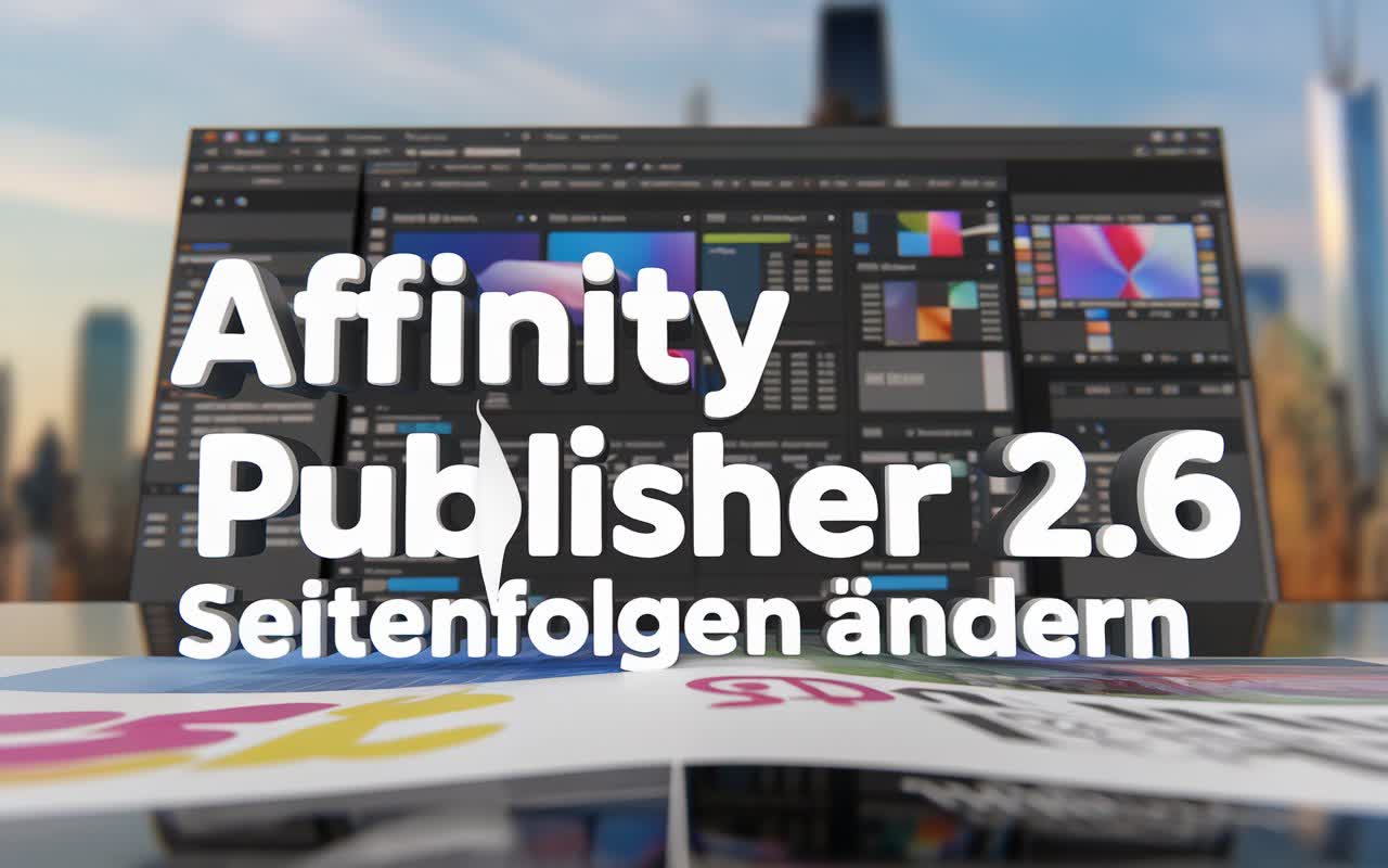 Affinity Publisher 2.6 - Seitenfolge ändern