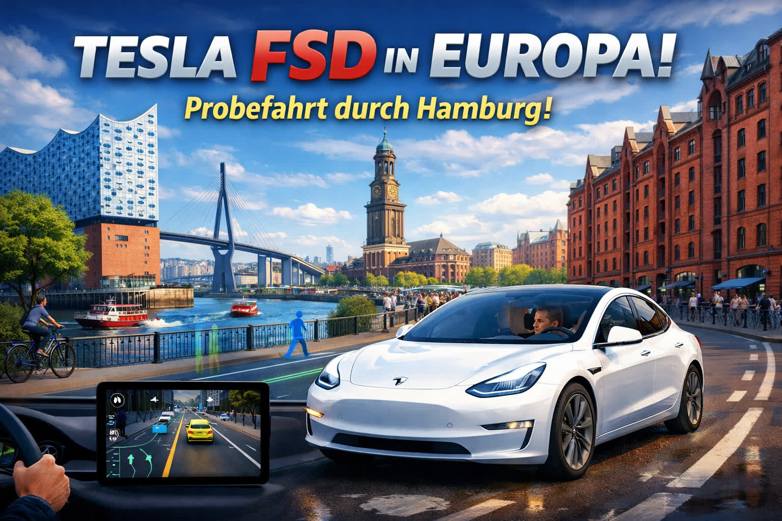 TESLA FSD in Hamburg