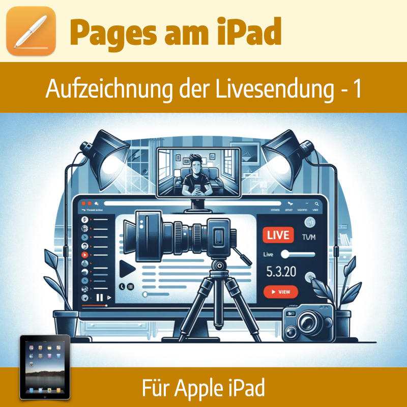 Aufzeichnung der Livesendung - Pages am iPad Teil 1
